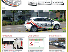 Tablet Screenshot of fahrschulehaslach.com